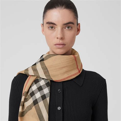 burberry inspired lightweight scarf|burberry scarf vs real.